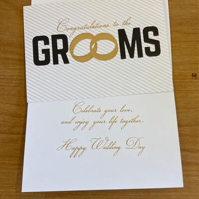Grooms Two Rings Card