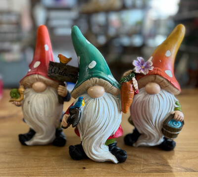 9" Garden Gnomes