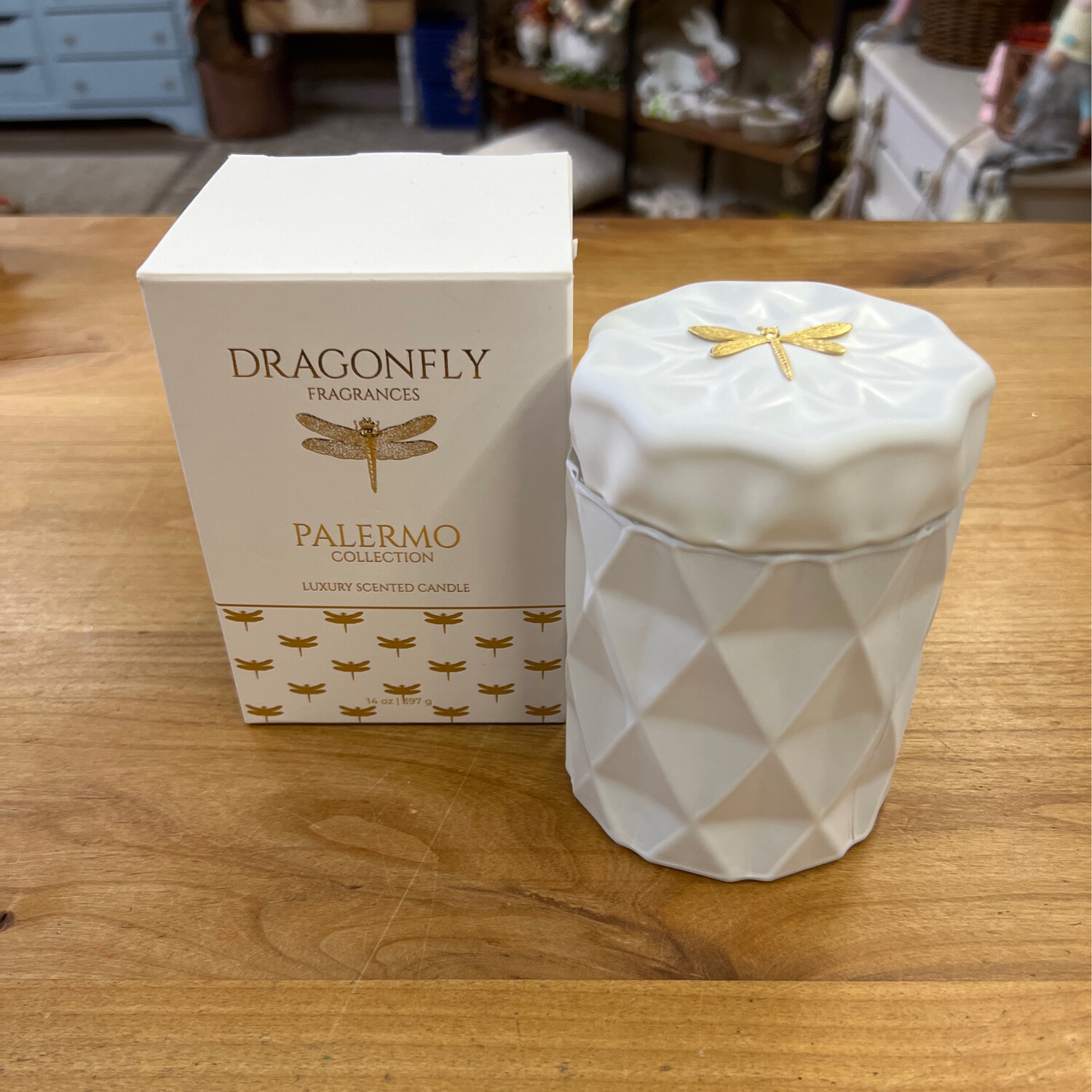 Dragonfly Palermo Black Violet & Saffron Candle