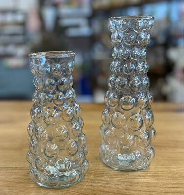 Glass Hobnail Vases