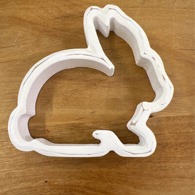 White Hollow Bunny Sitter