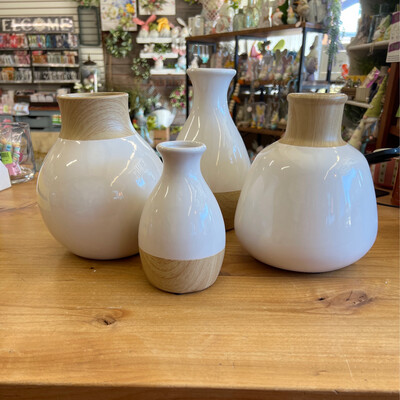 White & Woodlook Vases
