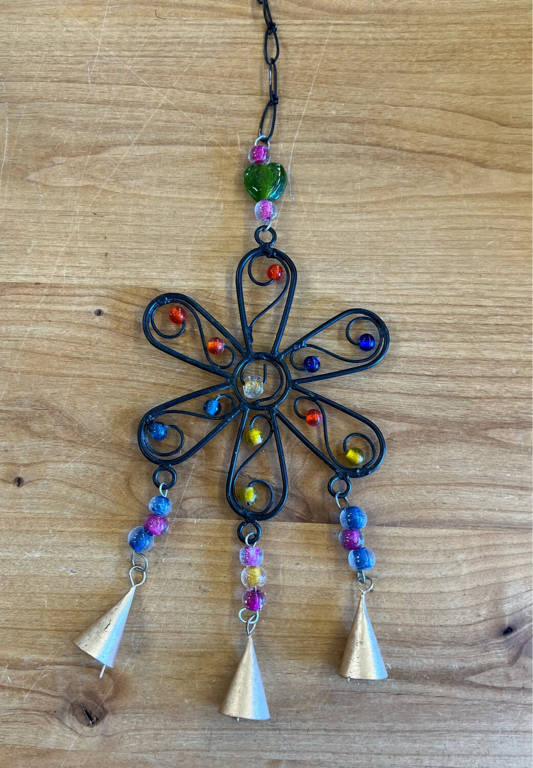 Beaded Flowers Wind Chime