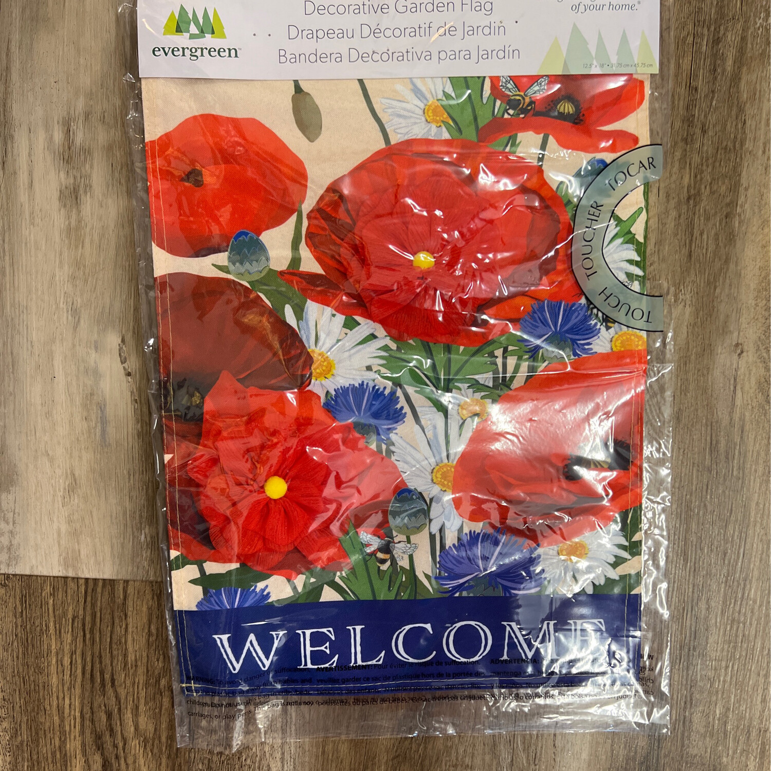 3D Welcome Poppies Flag