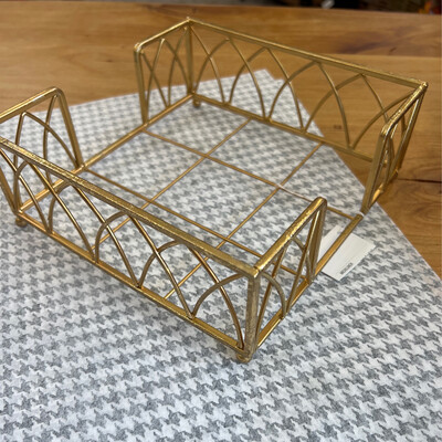 Arch Gold Luncheon Napkin Caddy
