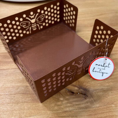 Copper & Bee Cocktail Napkin Caddy