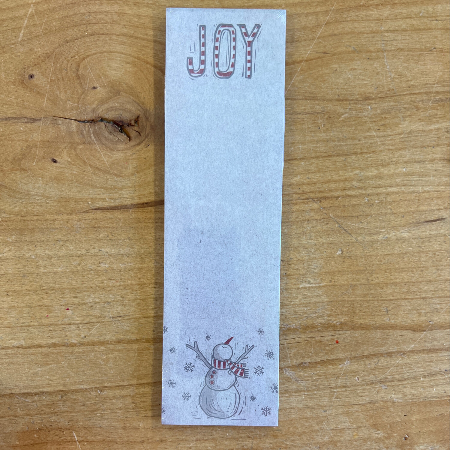 Joy Snowman List Pad