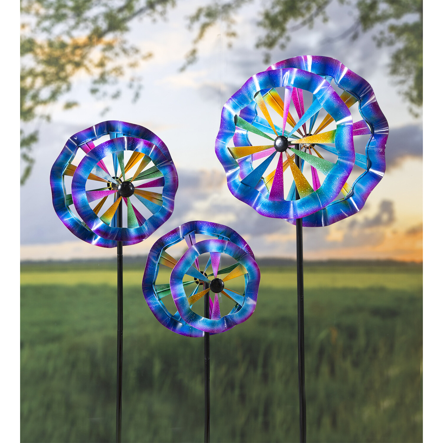 Colorful Ruffle Spinners