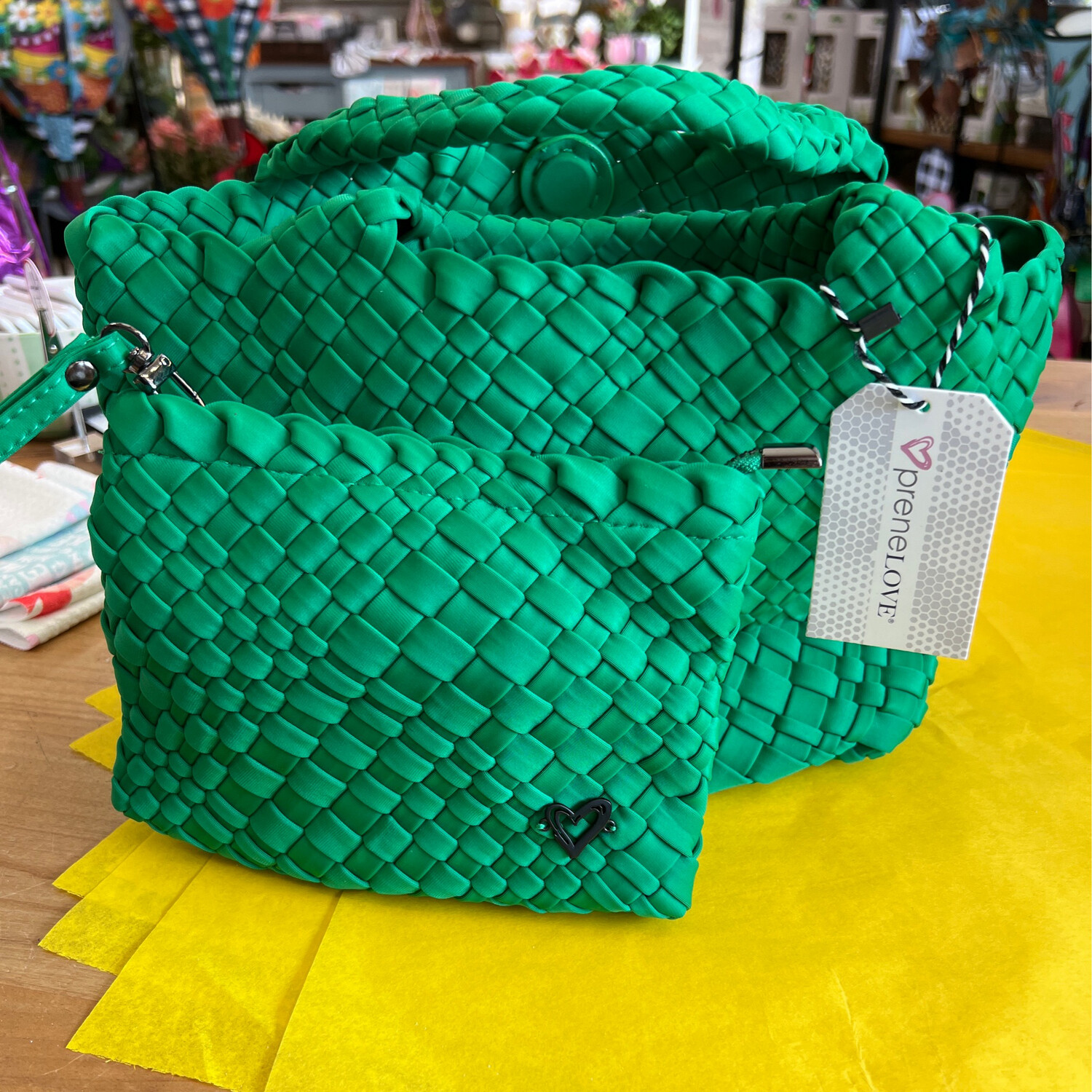 preneLOVE Woven Small Tote-FINAL CLEARANCE