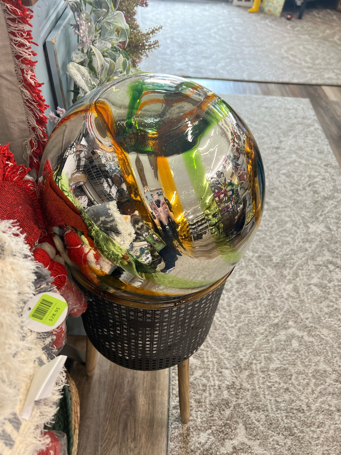 13"Blown Glass Gazing Ball