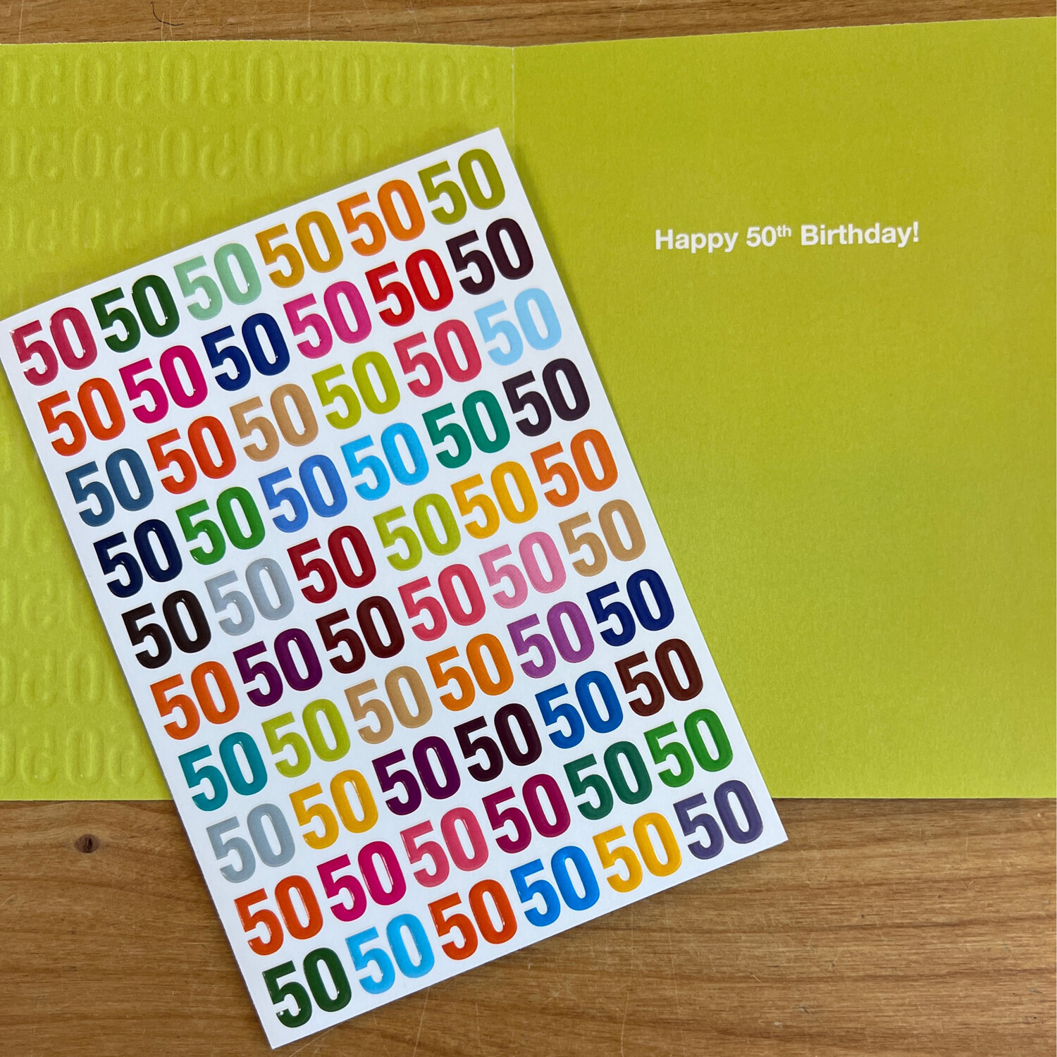 Color Pop 50th Birthday