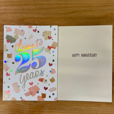 Cheers to 25 Years! Card