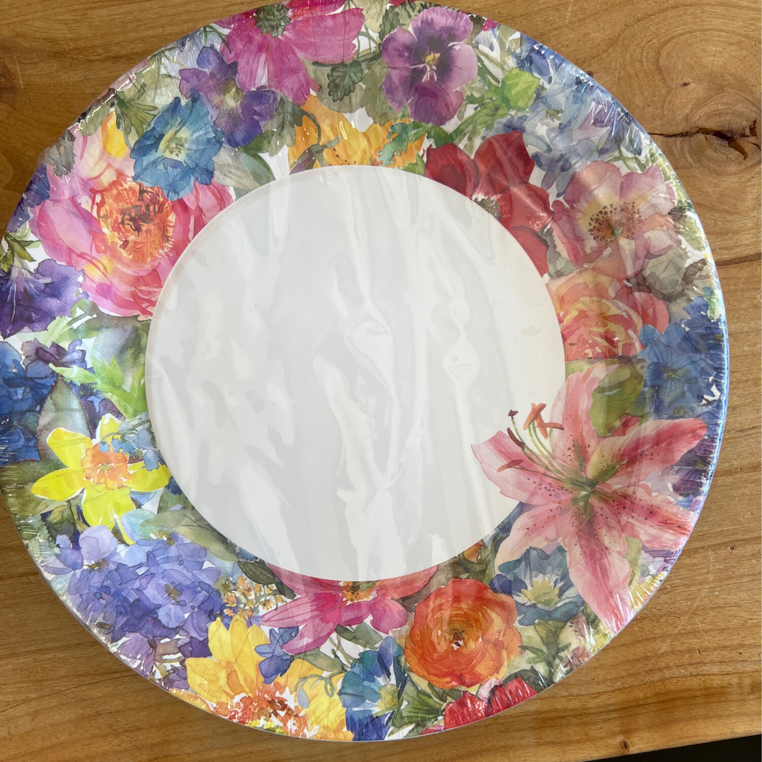 10.5" Round Plate - Abundant Floral