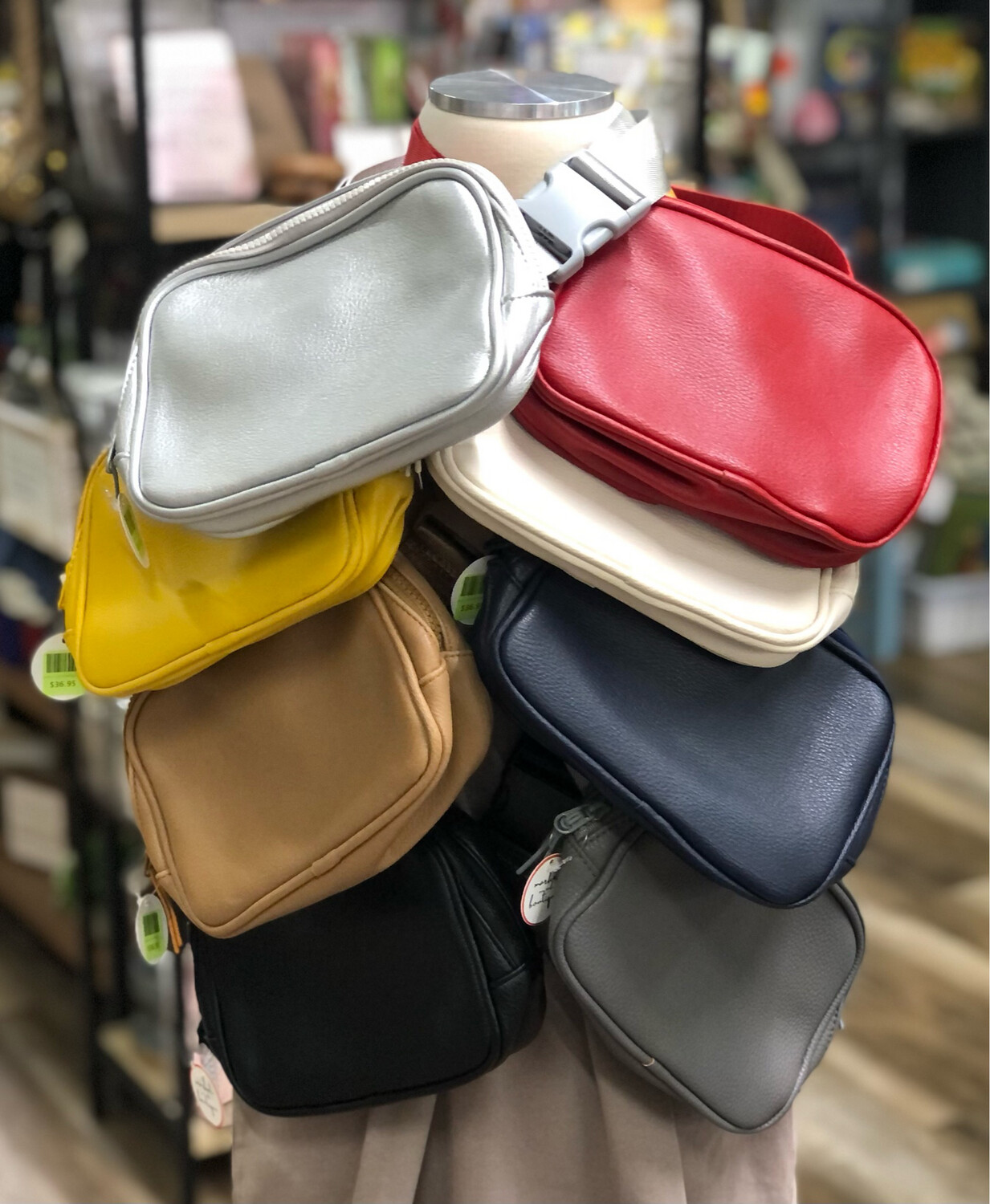 Leather Crossbody Belt Bag