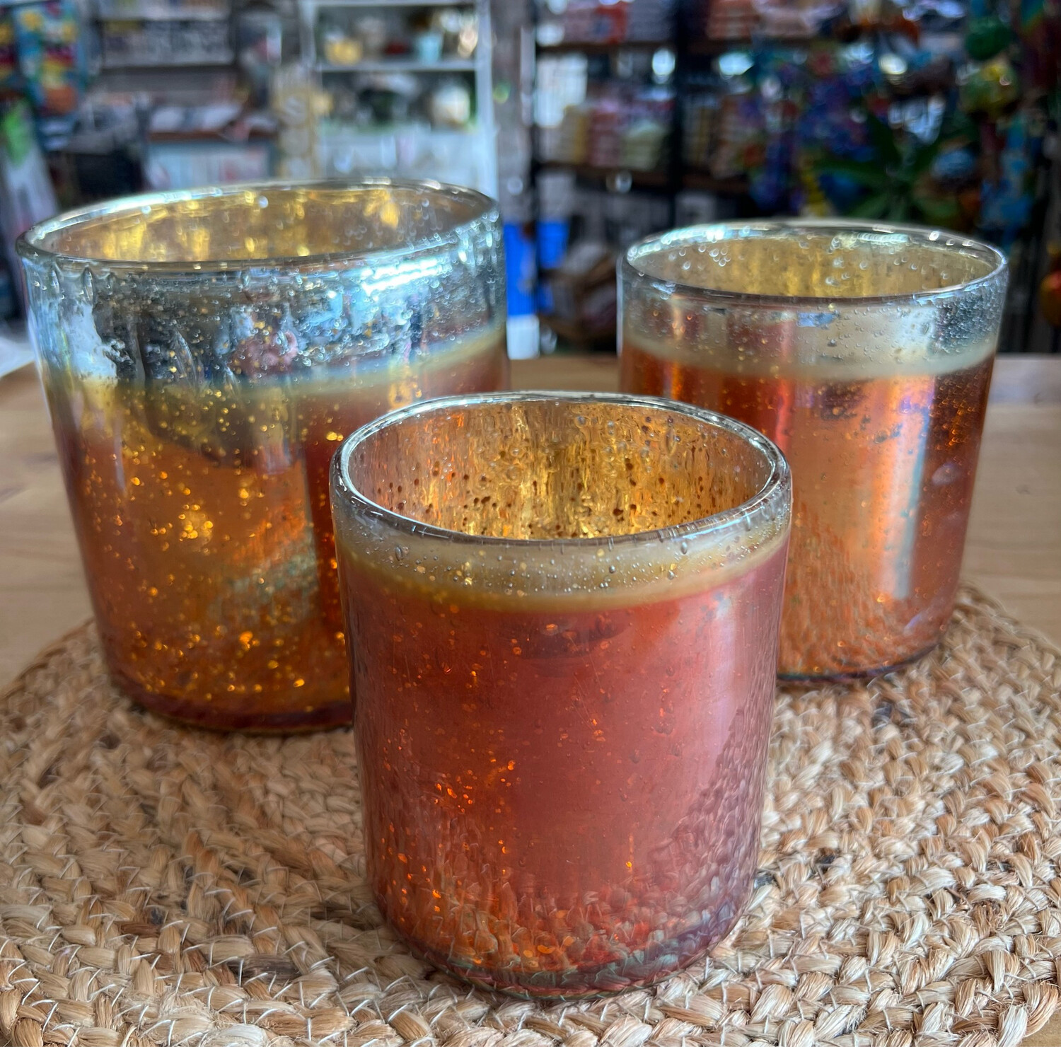 Orange Lustre Votive Orange Lustre Votive