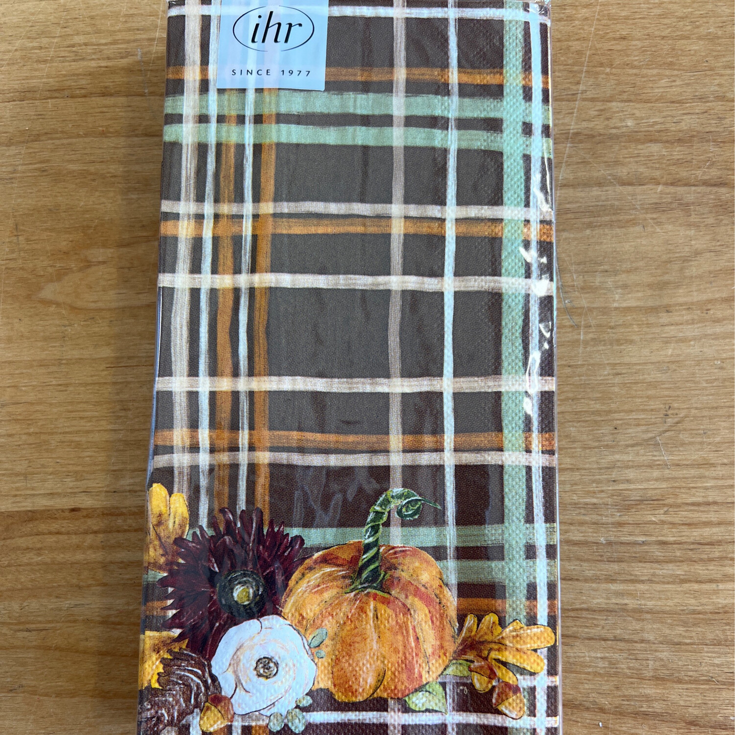 Foliage Plaid Guest Towels