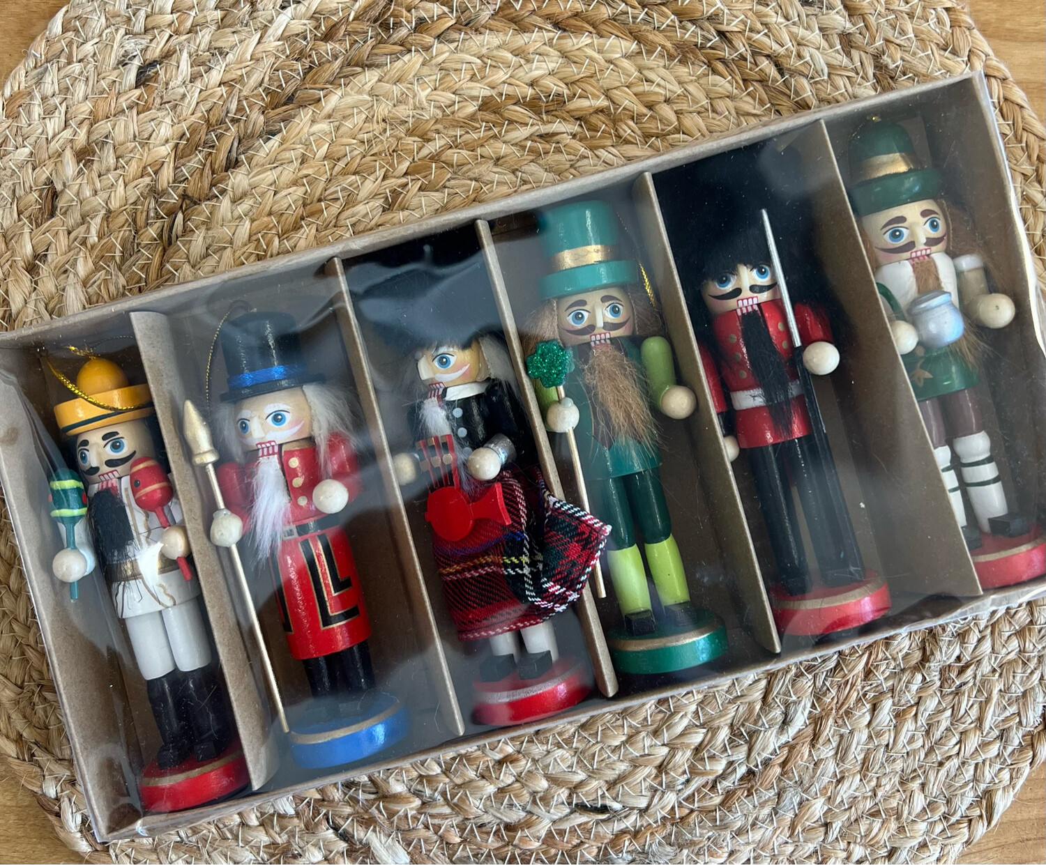 Boxed Set of 6 Wood 5" Nutcrackers Boxed Set of 6 Wood 5" Nutcrackers