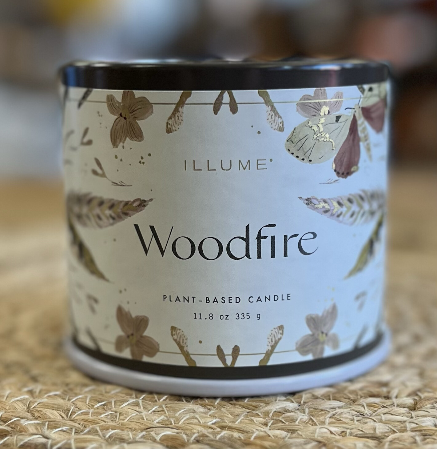 Woodfire LG Tin Candle