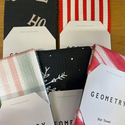 GEOMETRY Holiday Bar Towel