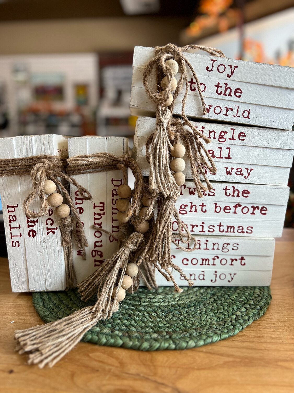 Faux Books w/Holiday Sayings