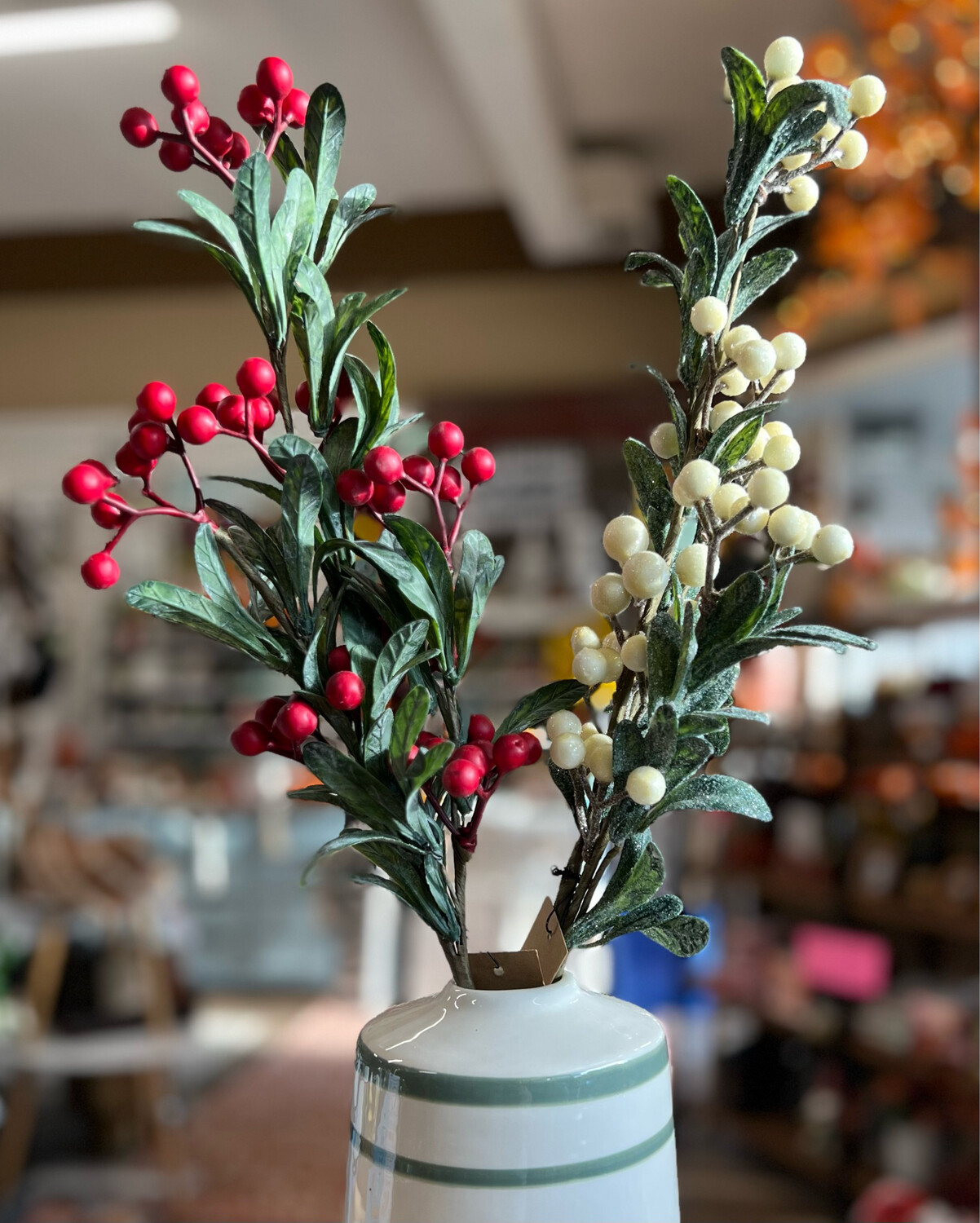 23" Faux Berry Branch