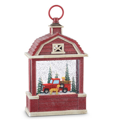 11" Lighted Water Lantern - Barn & Truck 11" Lighted Water Lantern - Barn & Truck