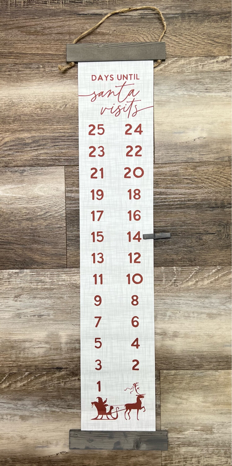 Santa Visits Hanging Canvas Santa Visits Hanging Canvas