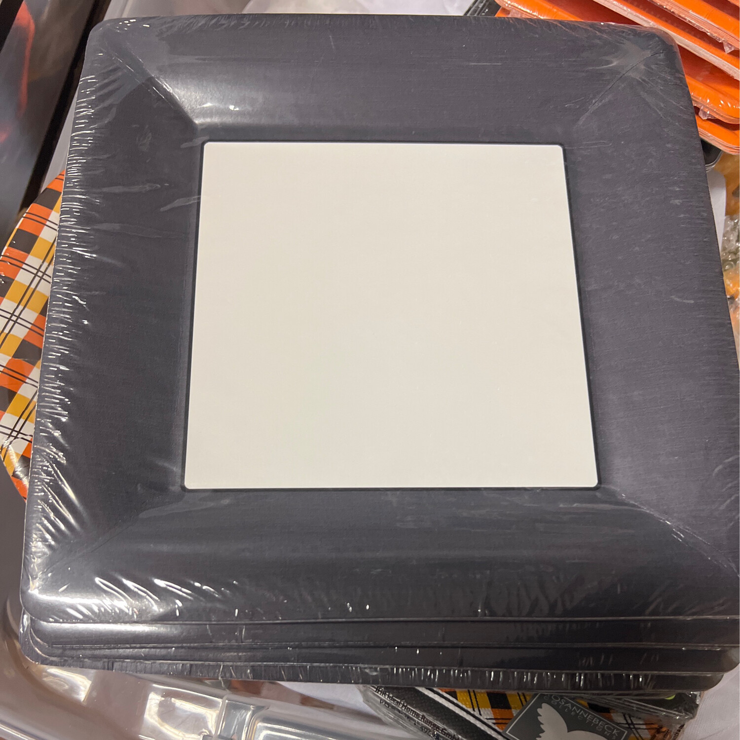 Black Square 10" Plate