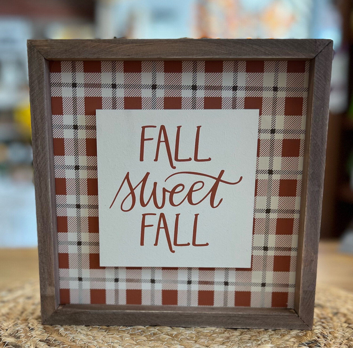 Framed Fall Sweet Fall Sign