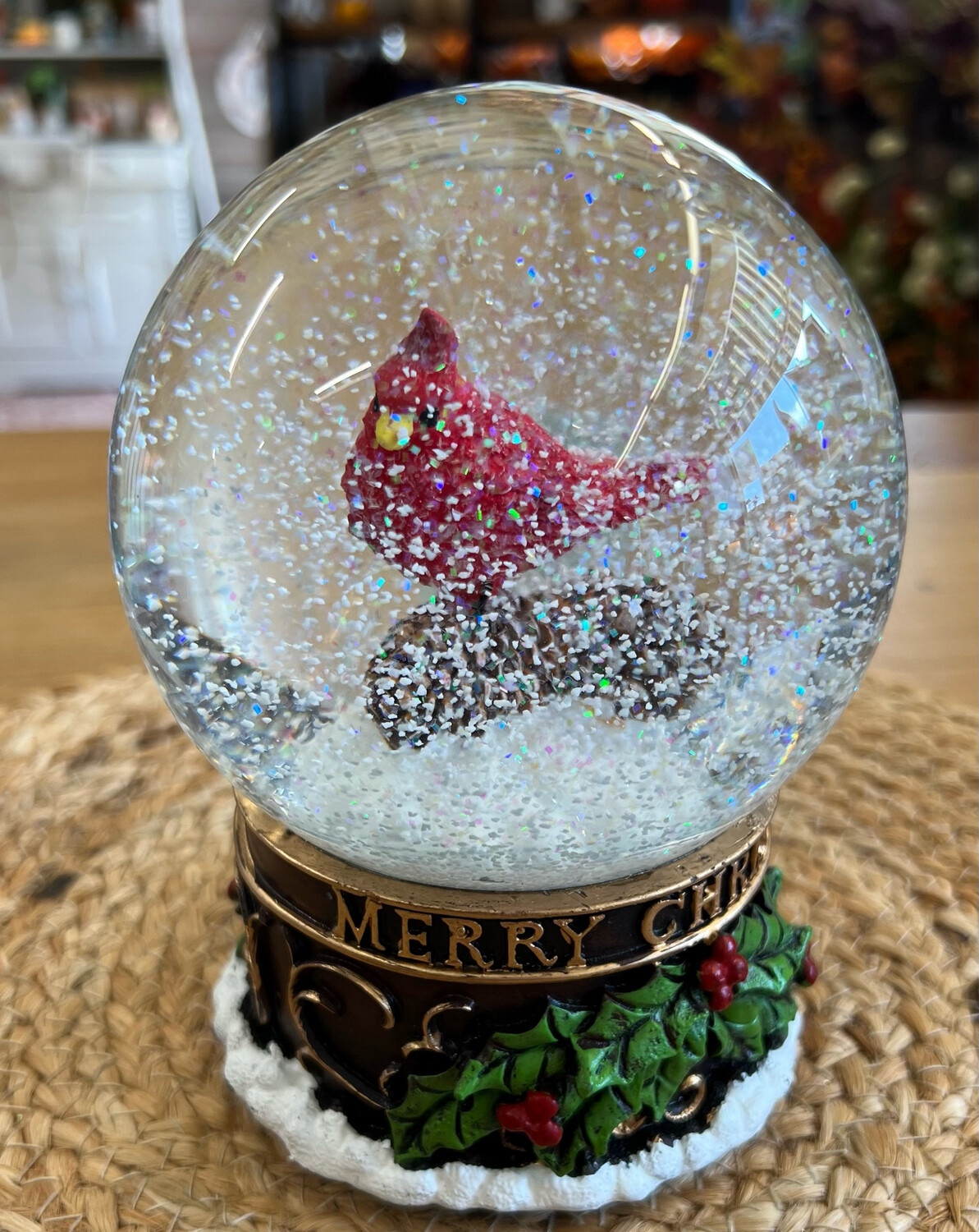 6.5" Cardinal Musical Water Globe 6.5" Cardinal Musical Water Globe