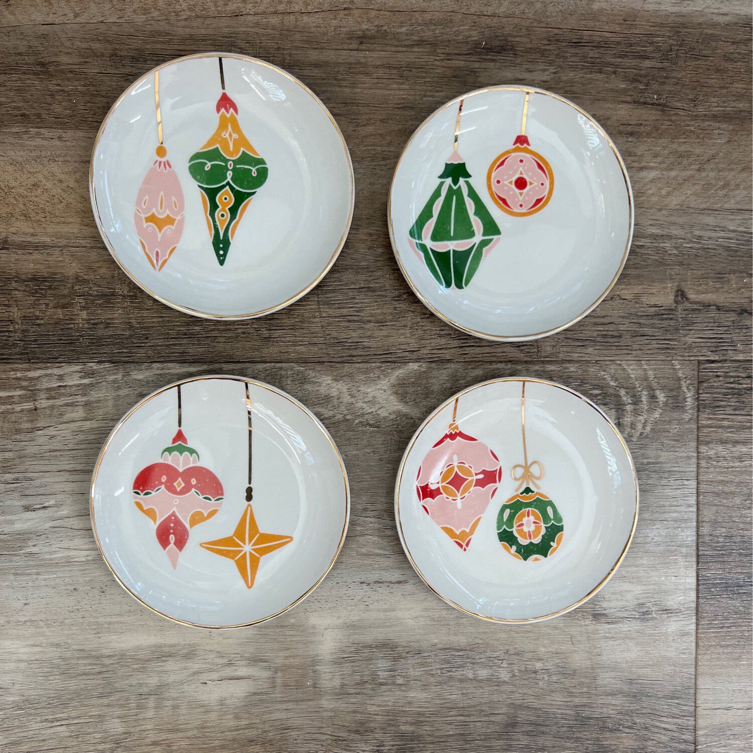 5&quot; Stoneware Ornament Plates