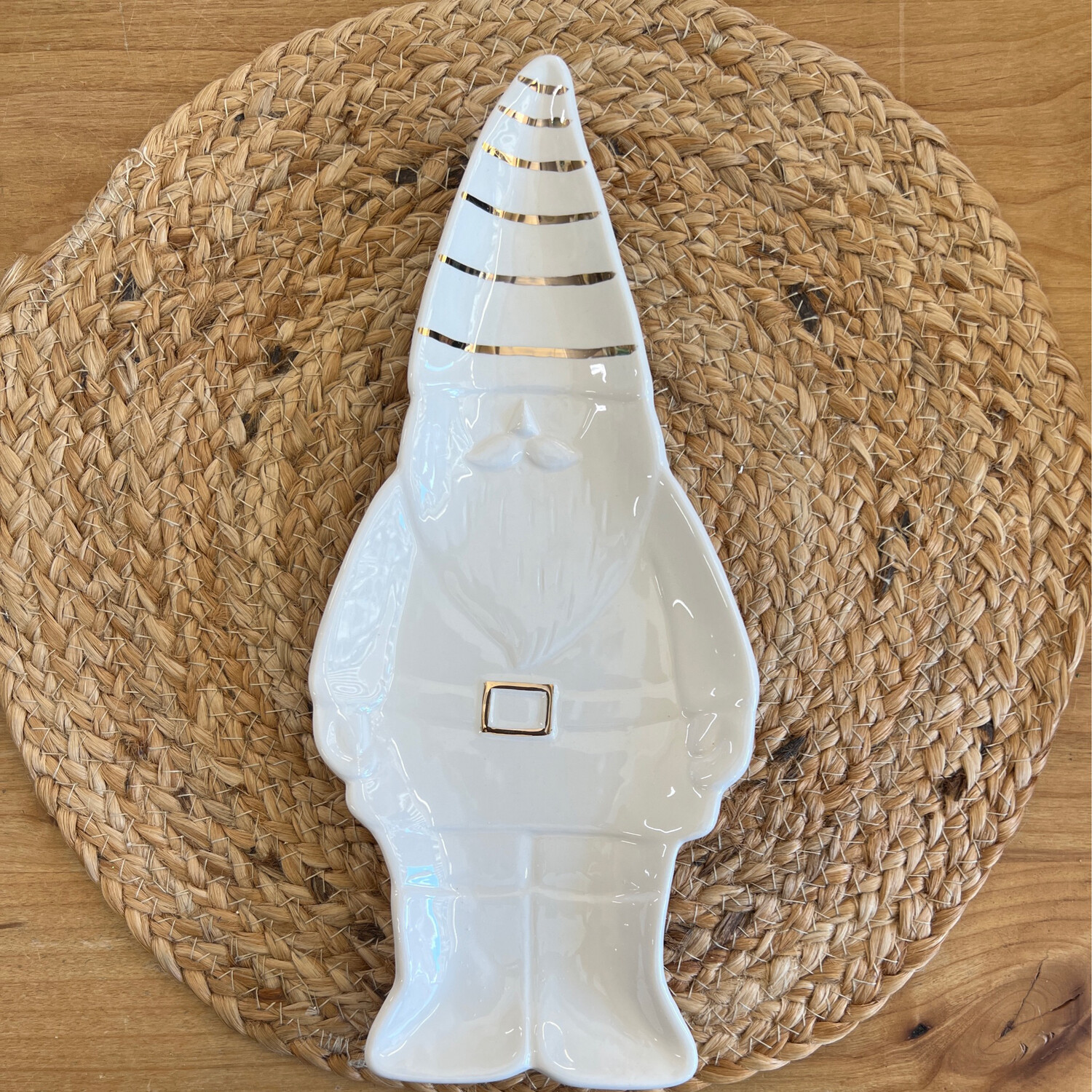 12-1/4" Electroplated Gnome Plate 12-1/4" Electroplated Gnome Plate