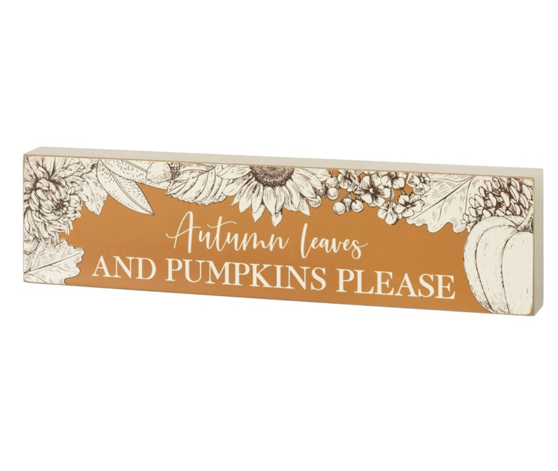 Autumn Leaves & Pumpkins Please Autumn Leaves & Pumpkins Please