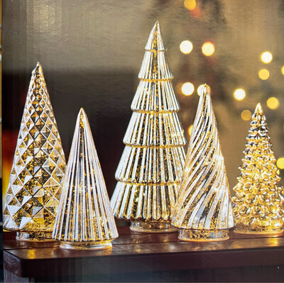 Plow & Hearth LED Glass Trees Plow & Hearth LED Glass Trees