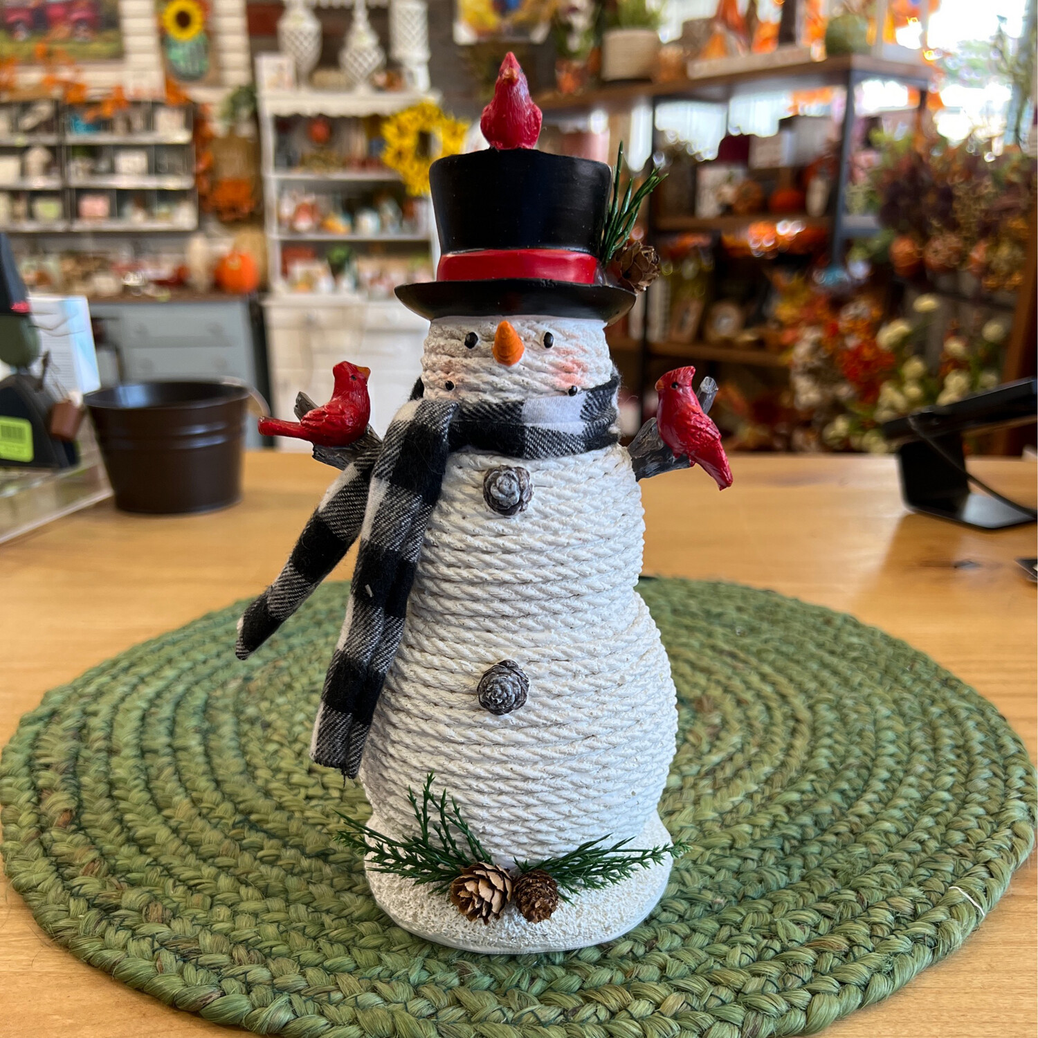 Snowman Rope Table Decor