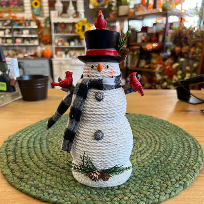 Snowman Rope Table Decor Snowman Rope Table Decor