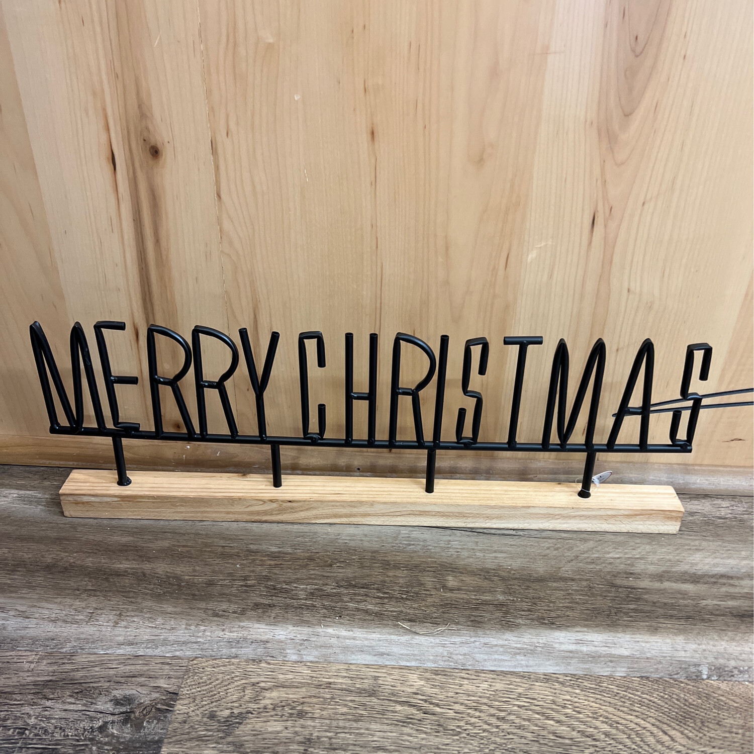 Merry Christmas Metal Sitter