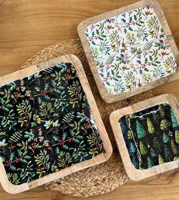 Enameled Mango Trays Enameled Mango Trays