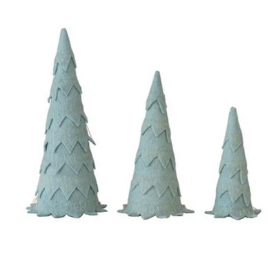 Soft Green Wool Felt Trees Soft Green Wool Felt Trees