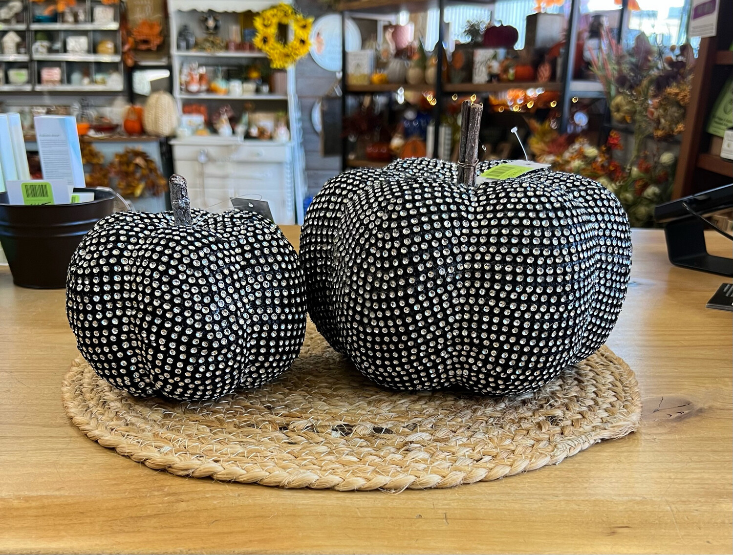Silver Rhinestone Pumpkins Silver Rhinestone Pumpkins