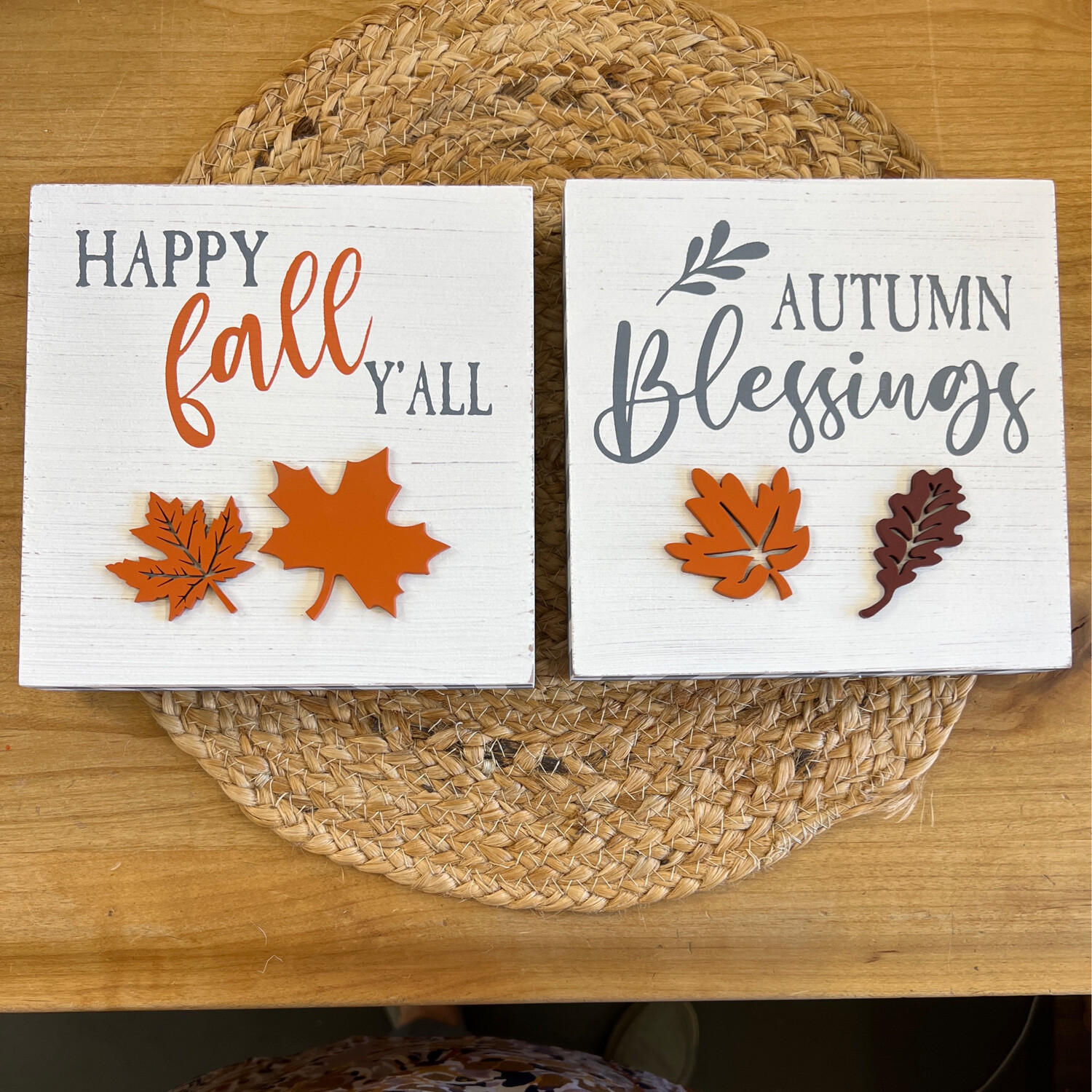 Layered Fall Signs Layered Fall Signs