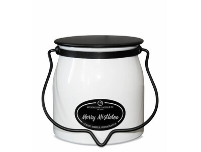 Merry Mistletoe 16oz Butter Jar