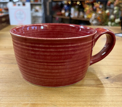 Crimson Red Soup Mug