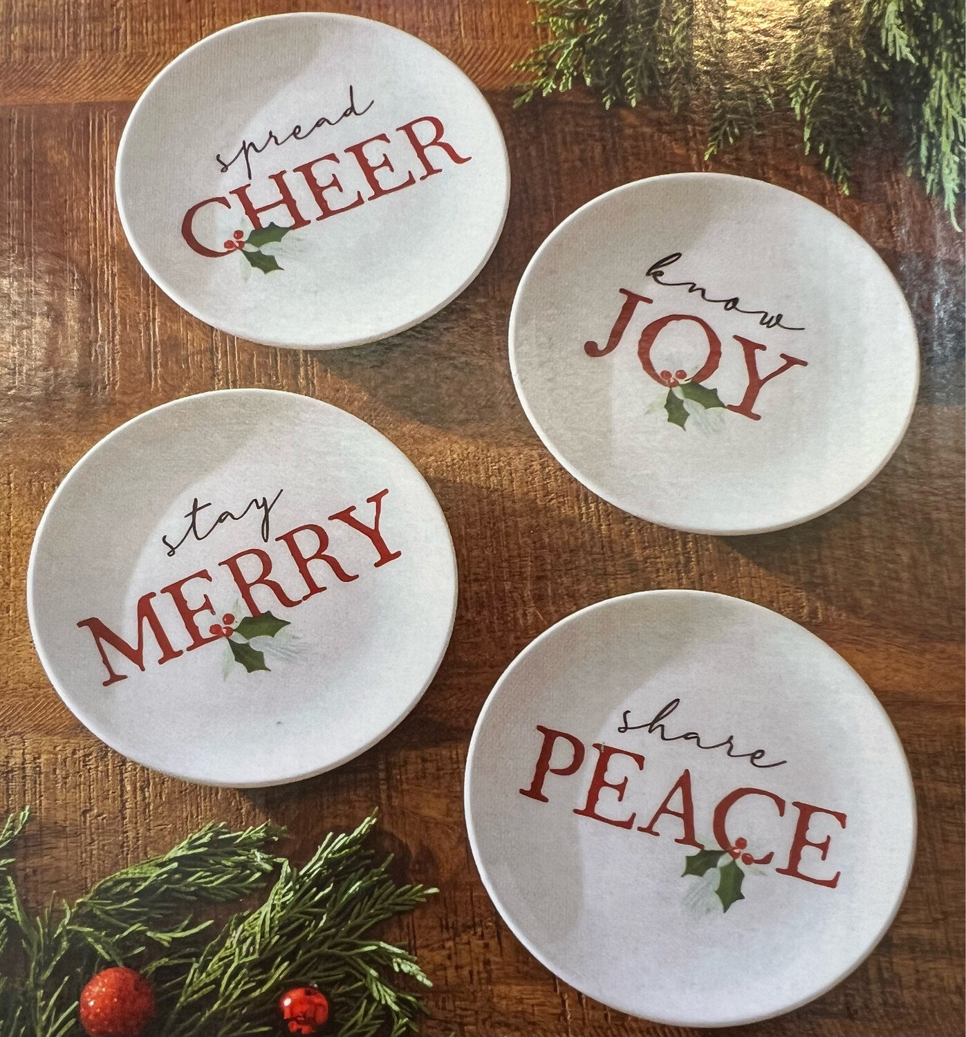 6" Holiday Appetizer Plates 6" Holiday Appetizer Plates
