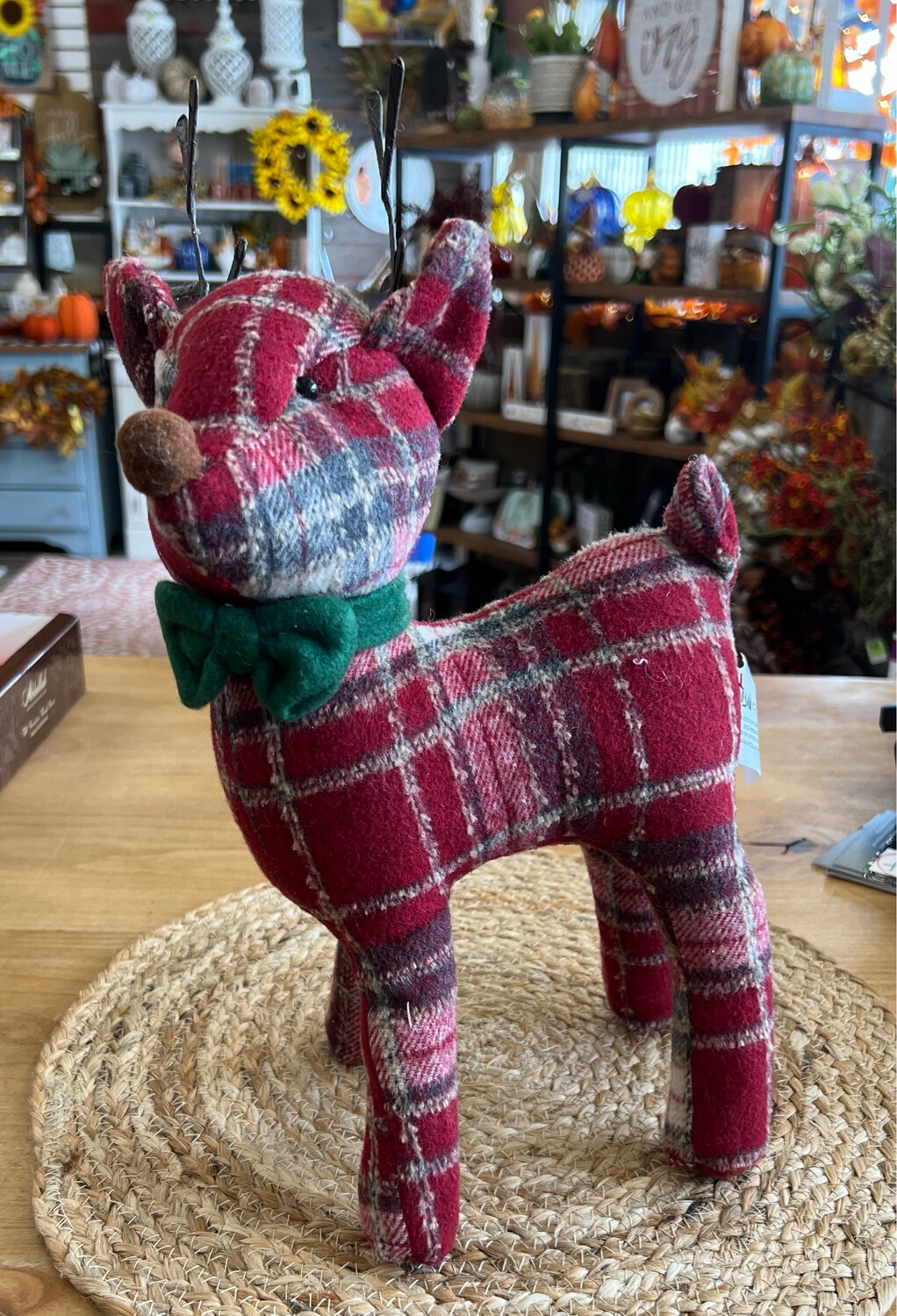 15&quot; Flannel Reindeer