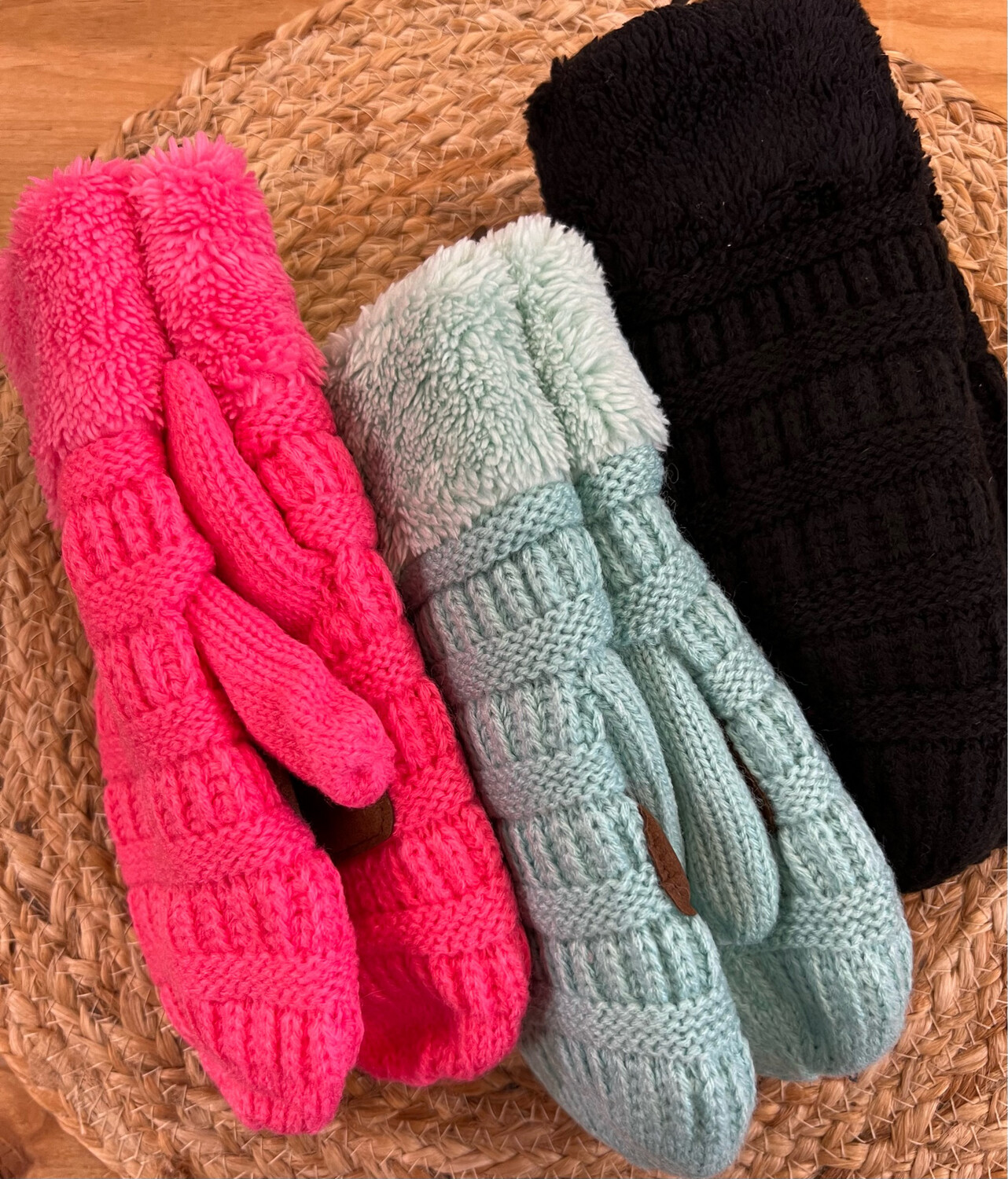 CC Kids Ribbed Mittens