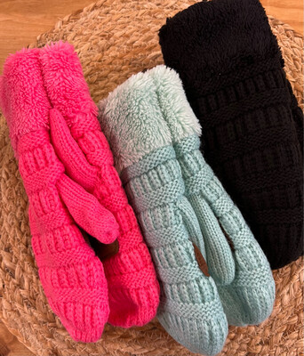 CC Kids Ribbed Mittens