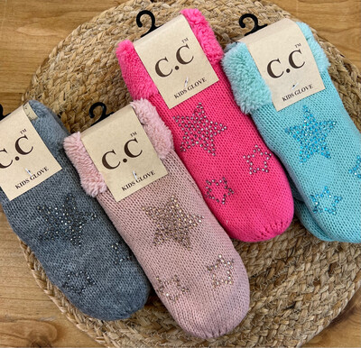 CC Rhinestone Kids Mittens