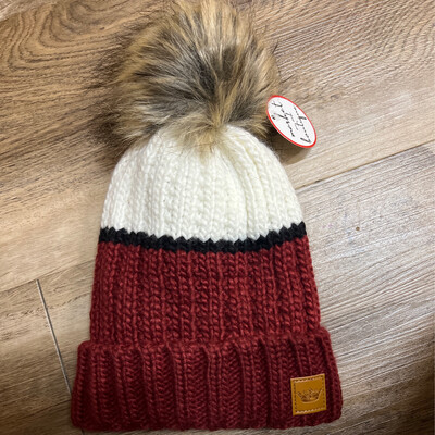 Panache Wine Pom Hat