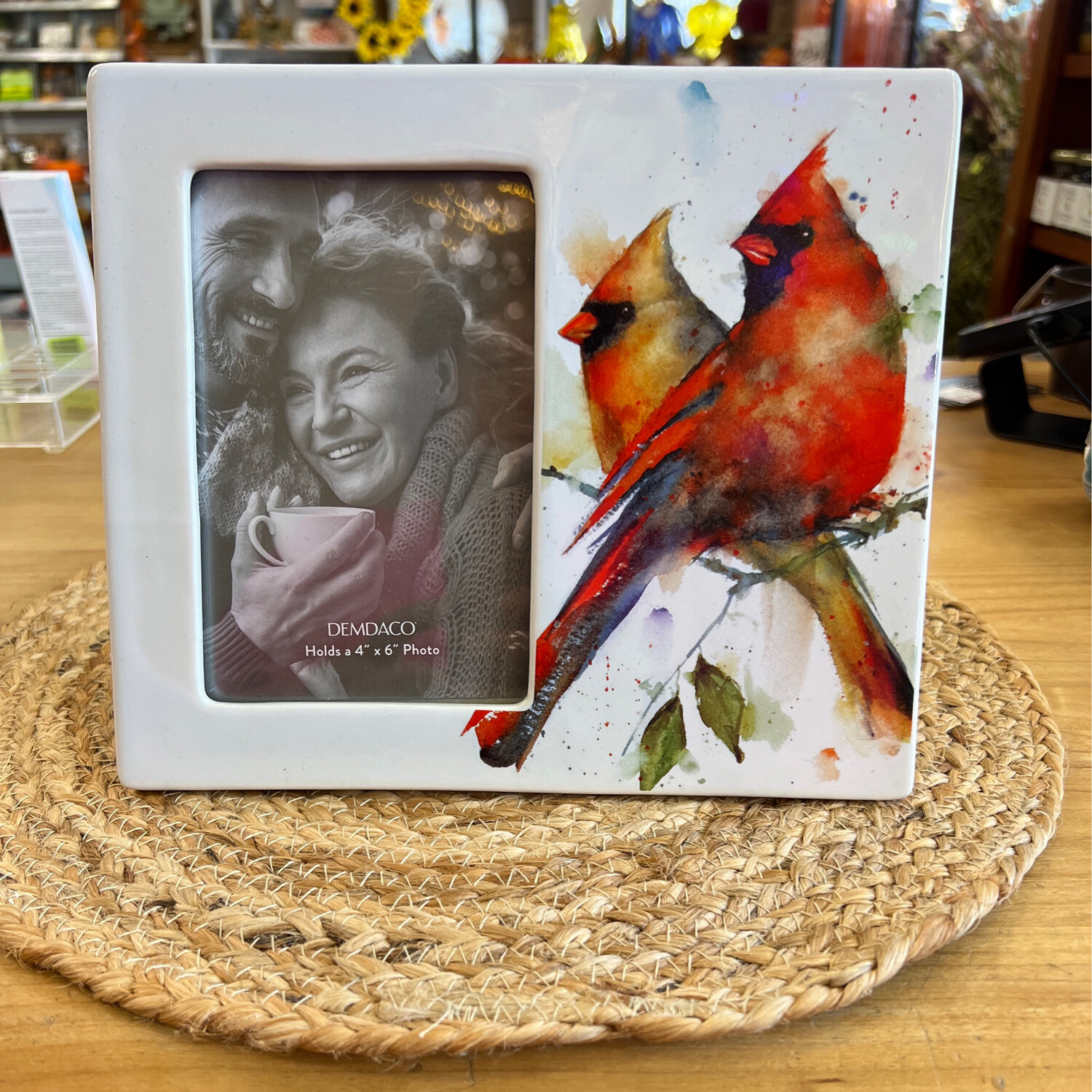 Cardinal Pair Ceramic Frame